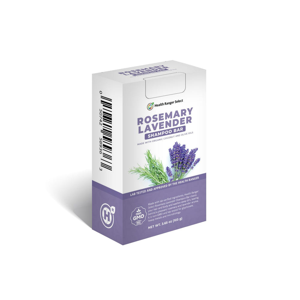 Organic Rosemary Lavender Shampoo Bar for babies, 3.65 oz, gentle personal care for soft, healthy hair.