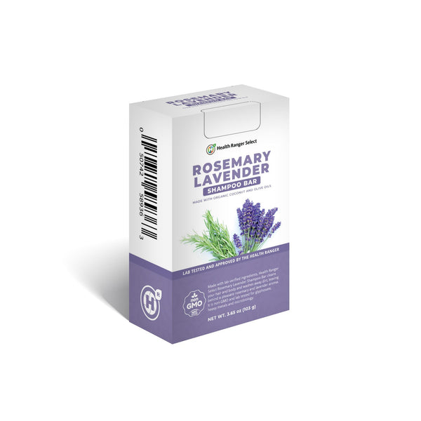 Organic Rosemary Lavender Shampoo Bar 3.65 oz (103g)