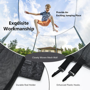 15 Feet Trampoline Safety Replacement Enclosure Net at angle 21 for enhanced protection and fun in toys & hobbies.