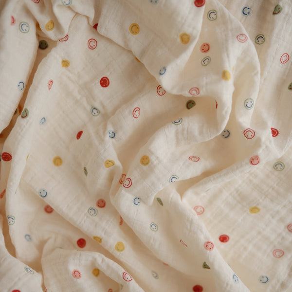 Mushie Organic Cotton Muslin Swaddle Blanket extra soft
