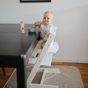 Mushie Long Sleeve Bib water resistant 6 to 24 months