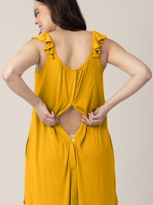 Ruffle Strap Labor & Delivery Gown | Honey