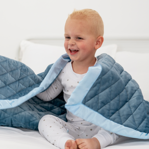 Dreamland Baby Weighted Toddler Blanket 36x48 4 lb Minky Micro-fleece