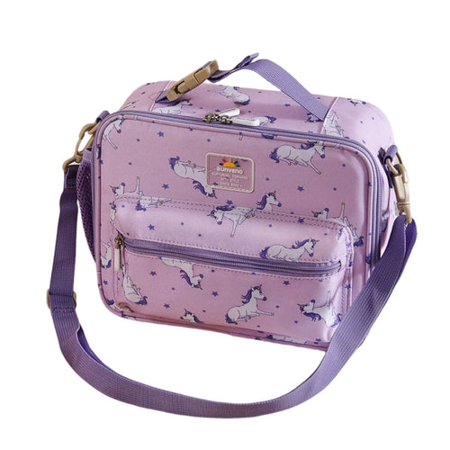 Kids lunch box cooler bag in angle 8 view, perfect for on-the-go food storage and keeping meals fresh.