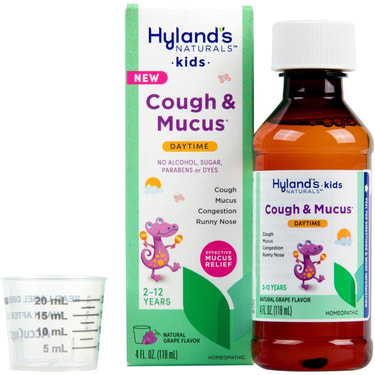 Hyland's Kids Cough & Mucus Daytime Relief Liquid, 4 Fl Oz