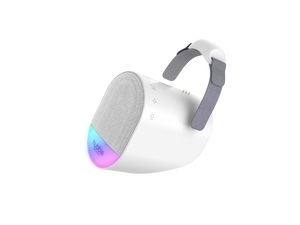 Guardian+ thermometer for babies, showcasing sleek design and user-friendly features from angle 3.