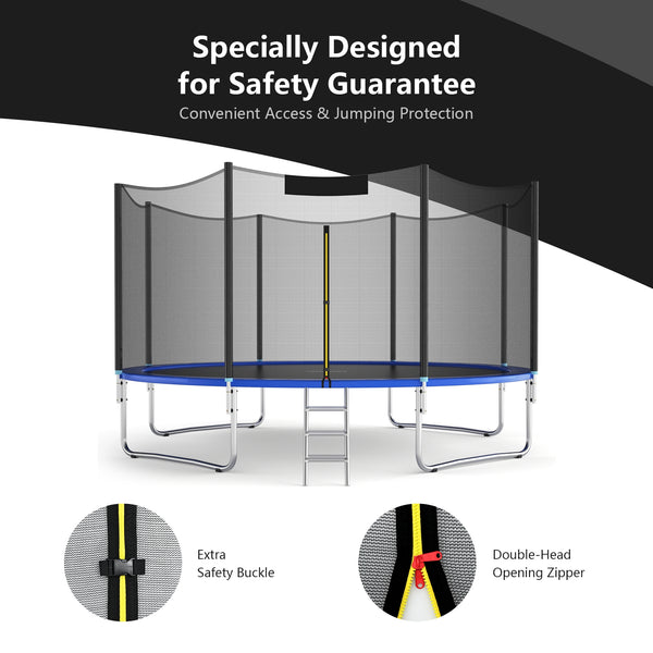 15 Feet Trampoline Safety Replacement Net for secure play, ensuring safety for kids during outdoor fun.