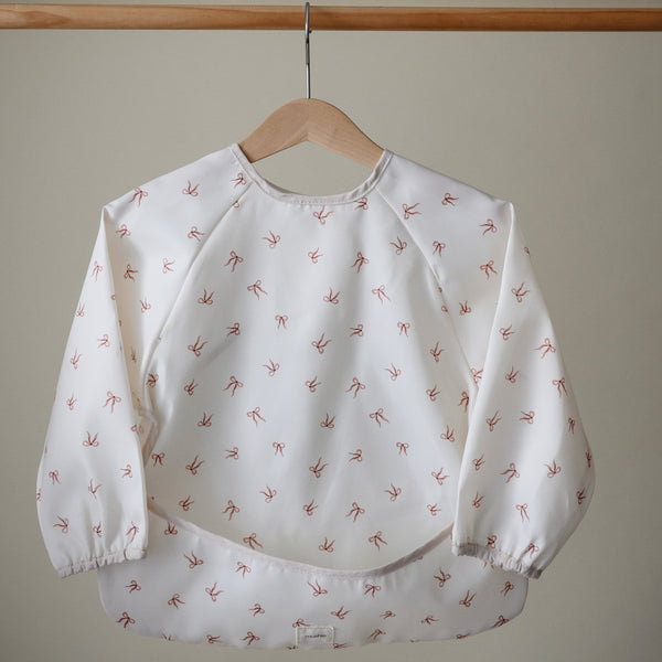 Mushie Long Sleeve Bib water resistant 6 to 24 months