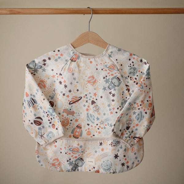 Mushie Long Sleeve Bib water resistant 6 to 24 months