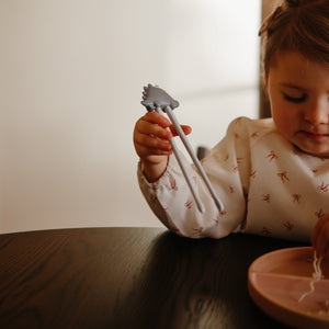 Mushie Long Sleeve Bib water resistant 6 to 24 months