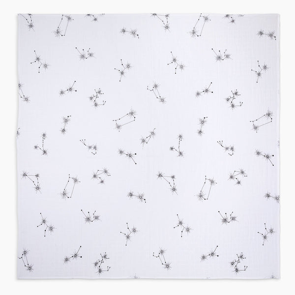 constellation - organic cotton muslin swaddle blanket