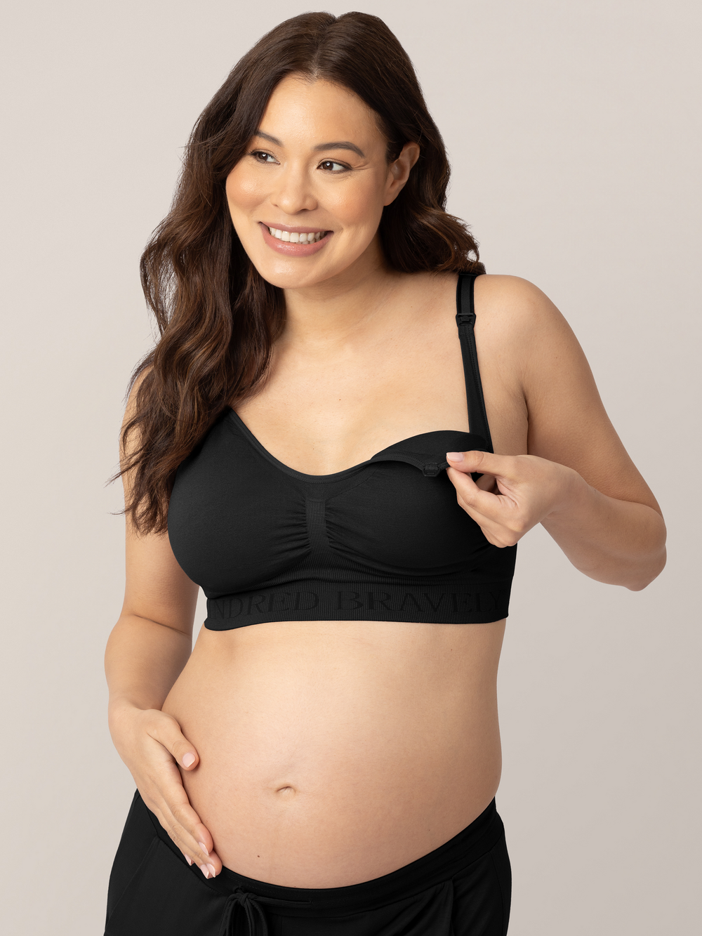 Simply Sublime® Nursing Bra in Black - Comfortable and stylish nursing support for new mothers.