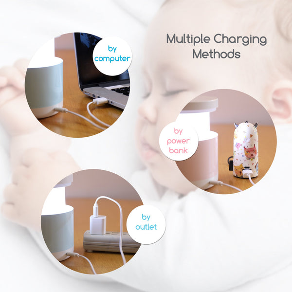 Little Martin’s Night Light for Baby Breastfeeding (Blue/Pink) - MOOGCO Baby