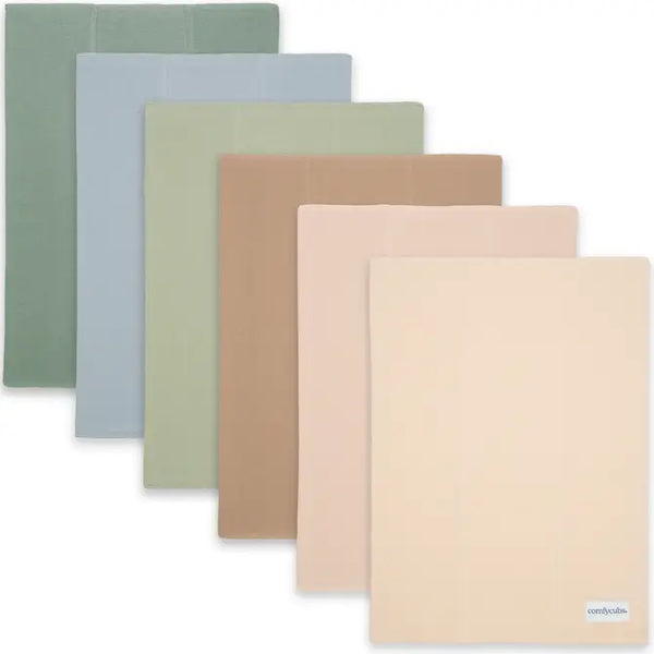 Cotton Burp Cloths in Multi