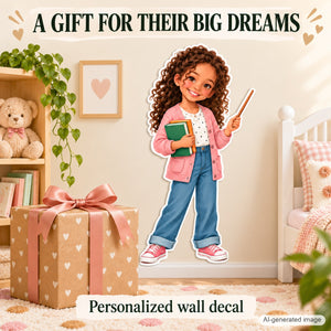 Personalized Teacher Wall Decal from Photo, Dream Job Sticker, image 9