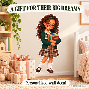 Personalized Librarian Wall Decal from Photo, Dream Job Sticker, image 9