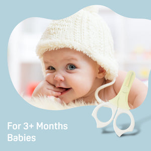 Baby Nail Scissors with Rounded Tip, 3 Months