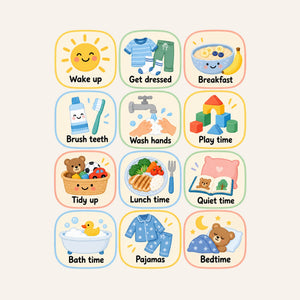 Rainbow Daily Routine Wall Decals, Set of 12, image 3