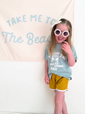 Baby Good Times T-Shirt in playful design, perfect for toddlers, showcased from angle 3.