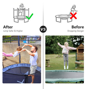 15 Feet Trampoline Safety Replacement Net - Durable protection enclosure for safe jumping fun.