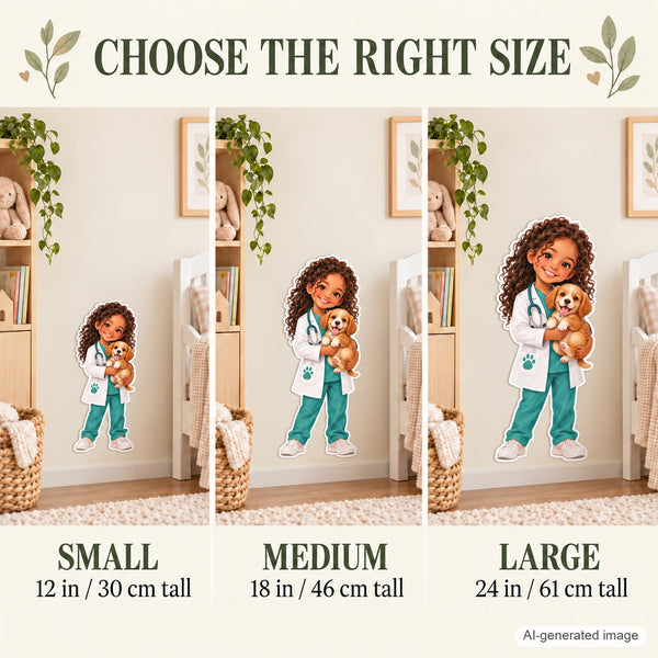 Personalized Veterinarian Wall Decal from Photo, Dream Job Sticker, image 7