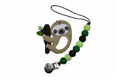 Sloth Teether Set for babies - soft, safe, and soothing teething relief with adorable sloth design.