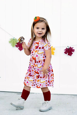 Short Sleeve Twirl Dress - Sweet As Pie