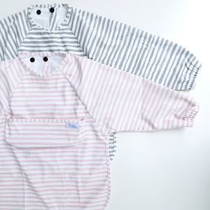 The Grayson Long Sleeve Bib - Brush Stripes