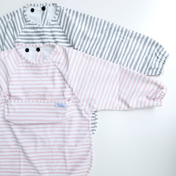 The Grayson Long Sleeve Bib - Brush Stripes