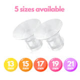 Lactation Hub silicone flange inserts for comfortable breastfeeding support and enhanced milk expression.