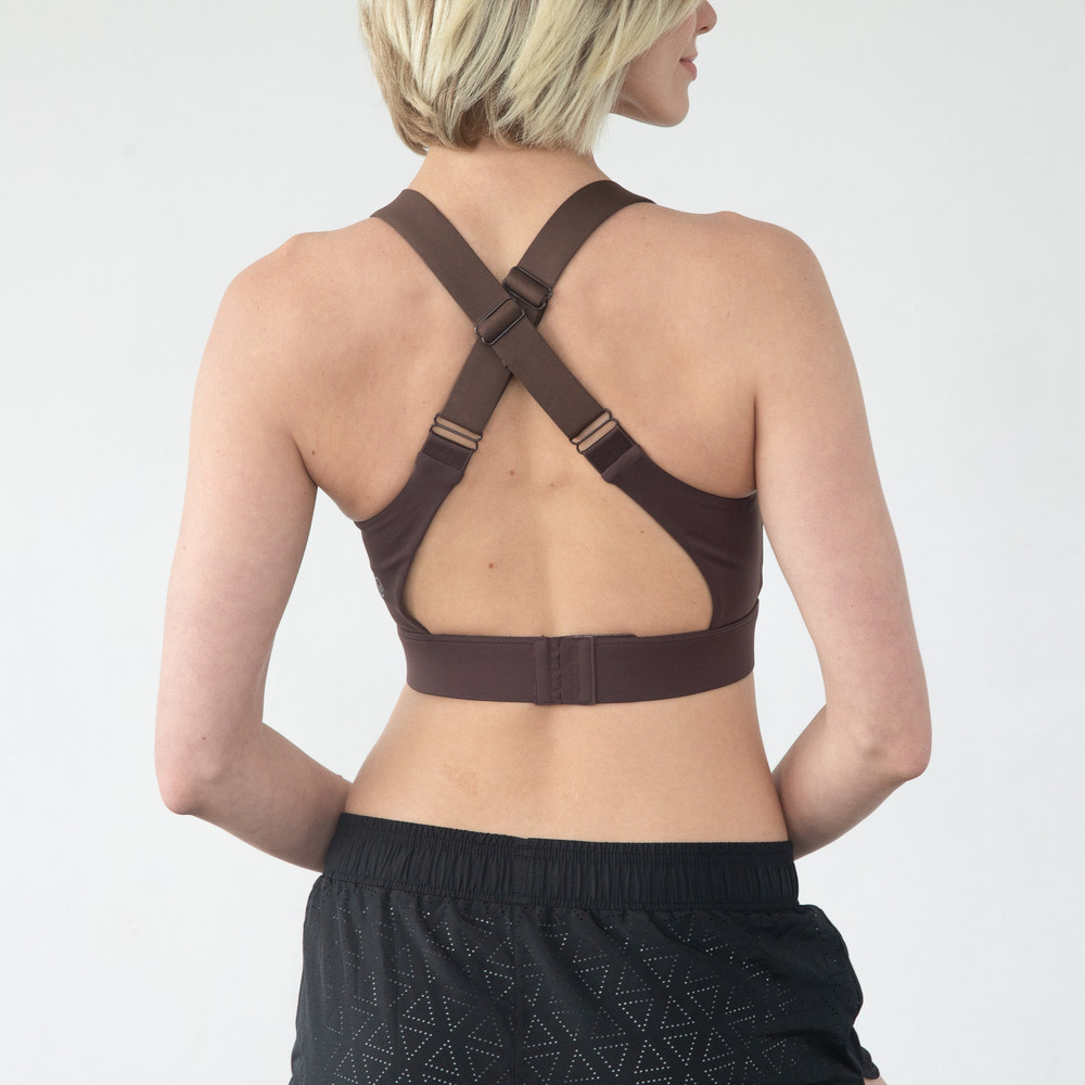 Venice High Impact Full Coverage Nursing Sports Bra (Dark Chocolate)
