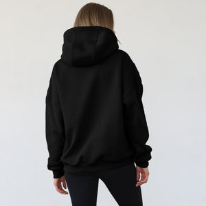 Isabella Ultra Soft Oversized Nursing & Pregnancy Hoodie (Noir)