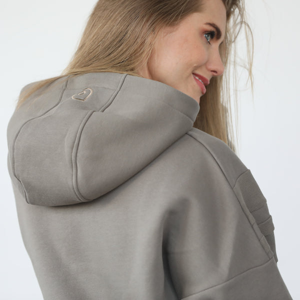 Isabella Ultra Soft Oversized Nursing & Pregnancy Hoodie (Wood Ash)