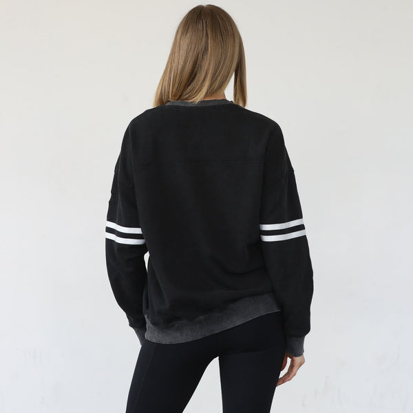 Celine Slouchy Nursing Pullover (Faded Black)