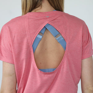 Abigail Short Sleeve Nursing T-Shirt (Sugar Coral)