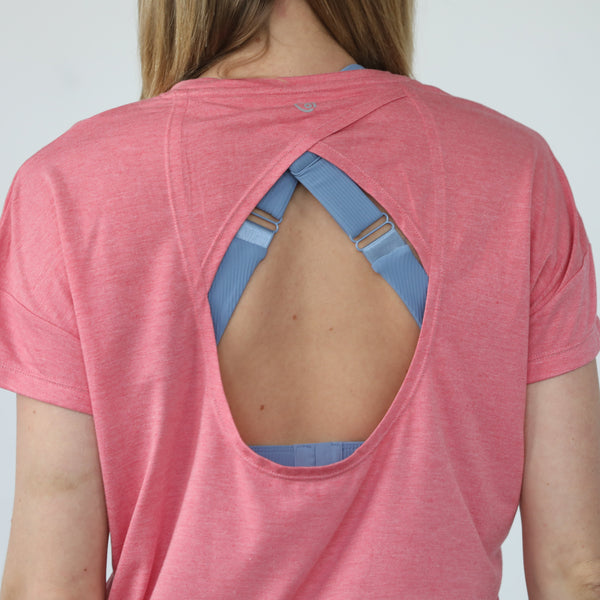 Abigail Short Sleeve Nursing T-Shirt (Sugar Coral)