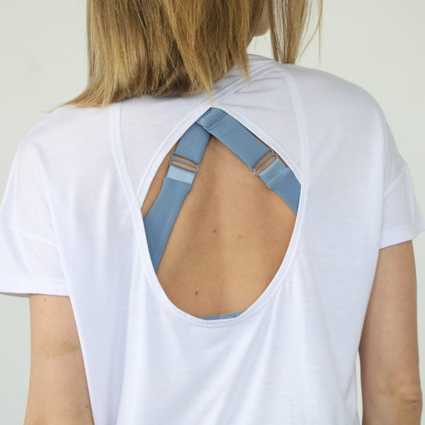 Abigail Short Sleeve Nursing T-Shirt (Blanc)