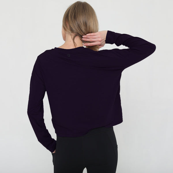 Abigail Long Sleeve Nursing Pullover (Noir)