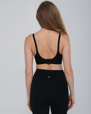 Ella - Mesh Second Skin Nursing Bra (Noir)