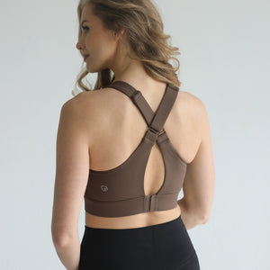 Venice 3 Ultimate Support Full Coverage Nursing & Pumping Sports Bra (Espresso)