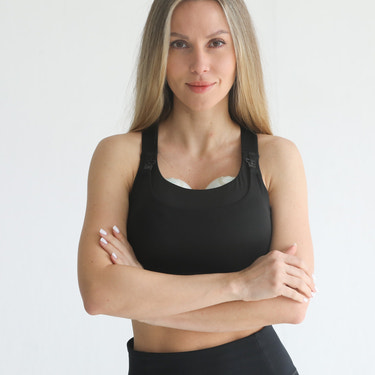 Venice High Impact Full Coverage Nursing Sports Bra (Noir)