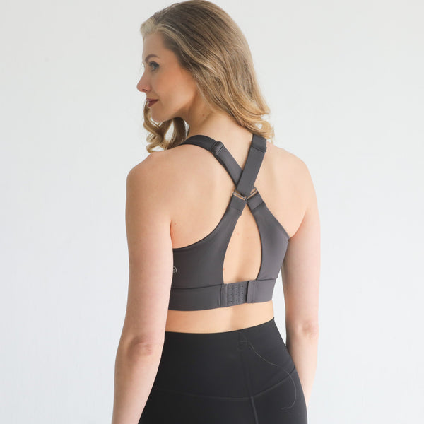 Venice 3 Ultimate Support Full Coverage Nursing & Pumping Sports Bra (Steel Slate)