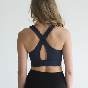 Venice 3 Ultimate Support Full Coverage Nursing & Pumping Sports Bra (Navy)
