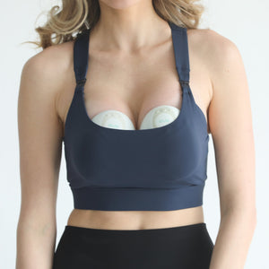 Venice 3 Ultimate Support Full Coverage Nursing & Pumping Sports Bra (Navy)