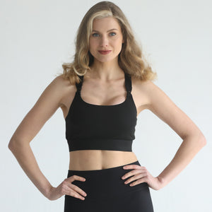 Venice 3 Ultimate Support Full Coverage Nursing & Pumping Sports Bra (Noir)