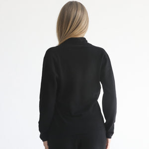 Cashmere Wrap Sweater (Noir)