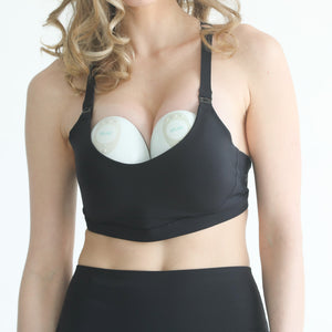 Empower High Support Molded Cup Nursing & Pumping Sports Bra (Noir)