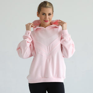 Isabella Ultra Soft Oversized Nursing & Pregnancy Hoodie (Blush Pink)