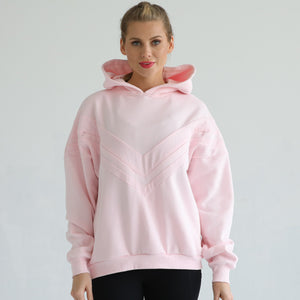 Isabella Ultra Soft Oversized Nursing & Pregnancy Hoodie (Blush Pink)