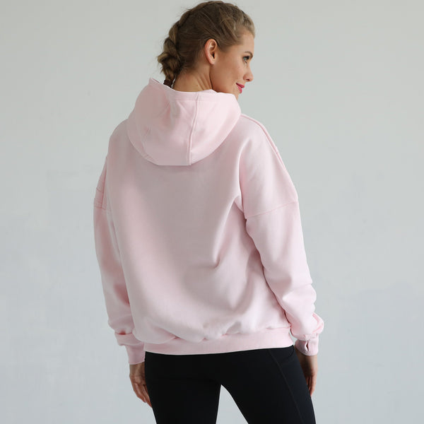 Isabella Ultra Soft Oversized Nursing & Pregnancy Hoodie (Blush Pink)